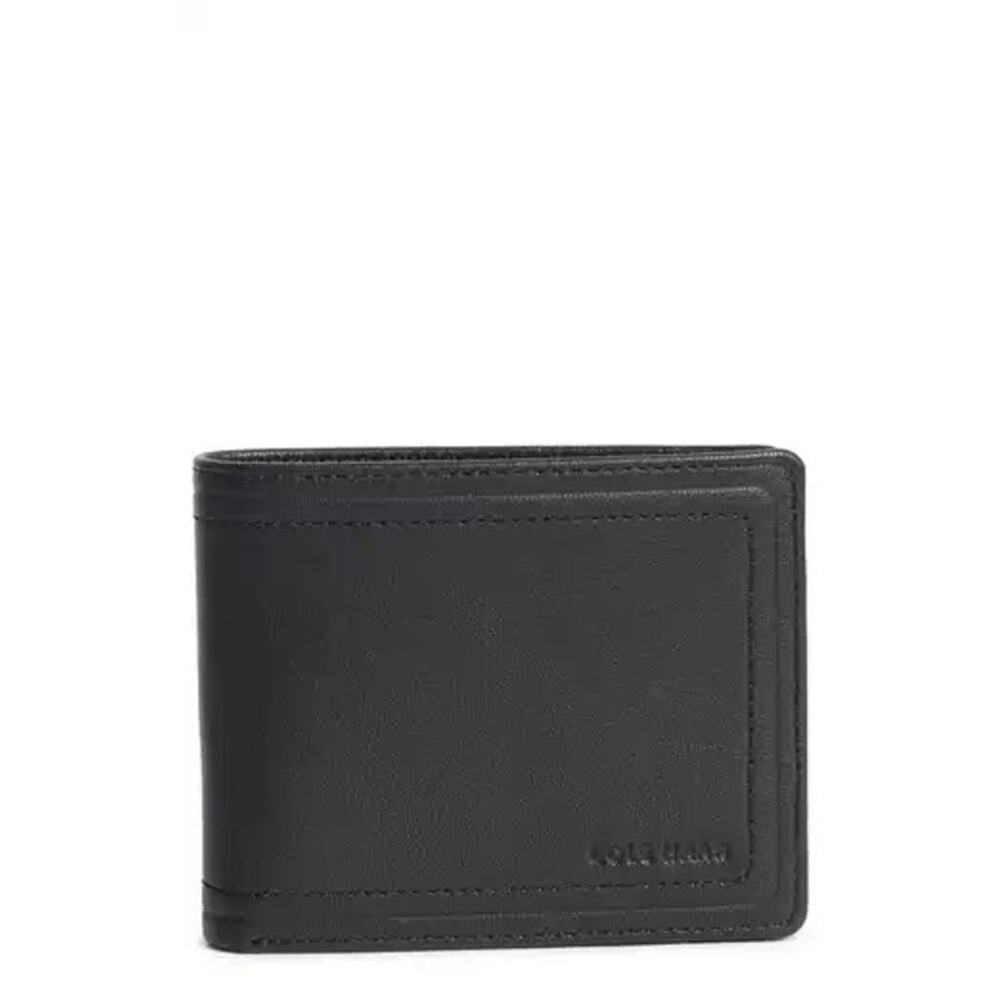 FATHERS DAY NEW Cole Haan Black Claudio Leather Passcase Men’s Classic Wallet